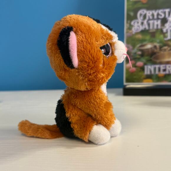 TY Beanie Boo Tauri Calico Cat Plush EUC – Brown Black White Kitty Toy - Picture 2 of 5